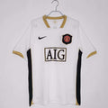 Manchester United 2006-2007 Season Away White Retro  Football Jersey Trikot Maillot