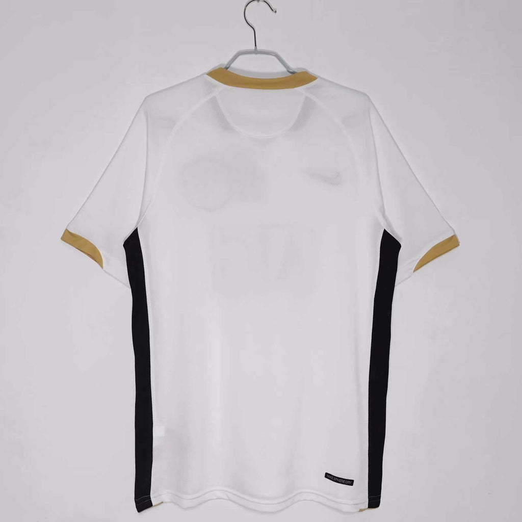 Manchester United 2006-2007 Season Away White Retro  Football Jersey Trikot Maillot V2