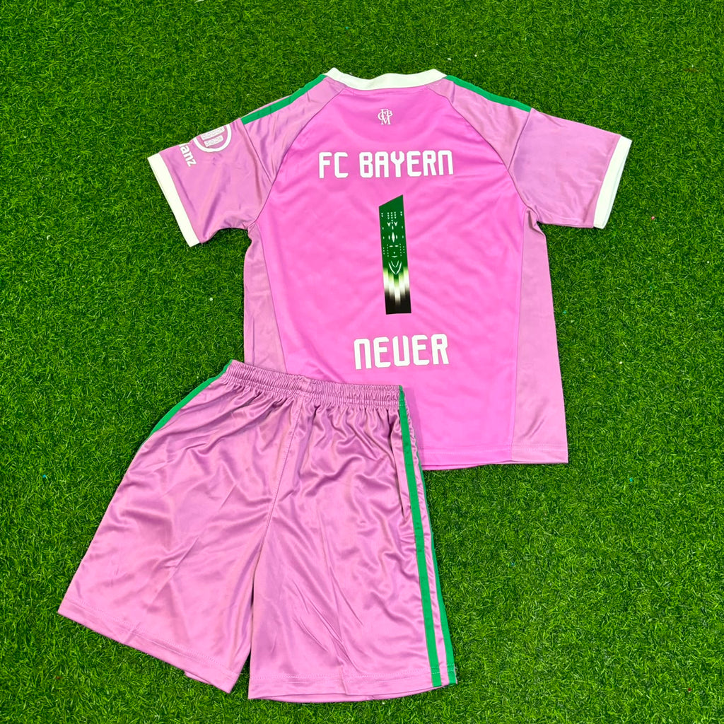 Manuel Neuer Bayern Munich Pink Goalkeeper Football Jersey – Front View