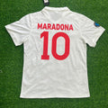 1987/88 Diego Armando Maradona Napoli Retro Short Sleeve Football Jersey – Back View