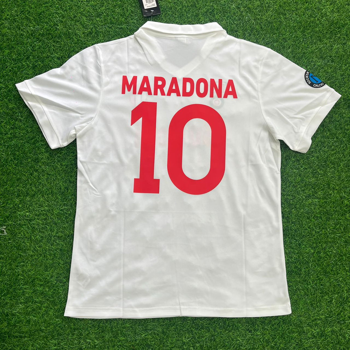 1987/88 Diego Armando Maradona Napoli Retro Short Sleeve Football Jersey – Back View