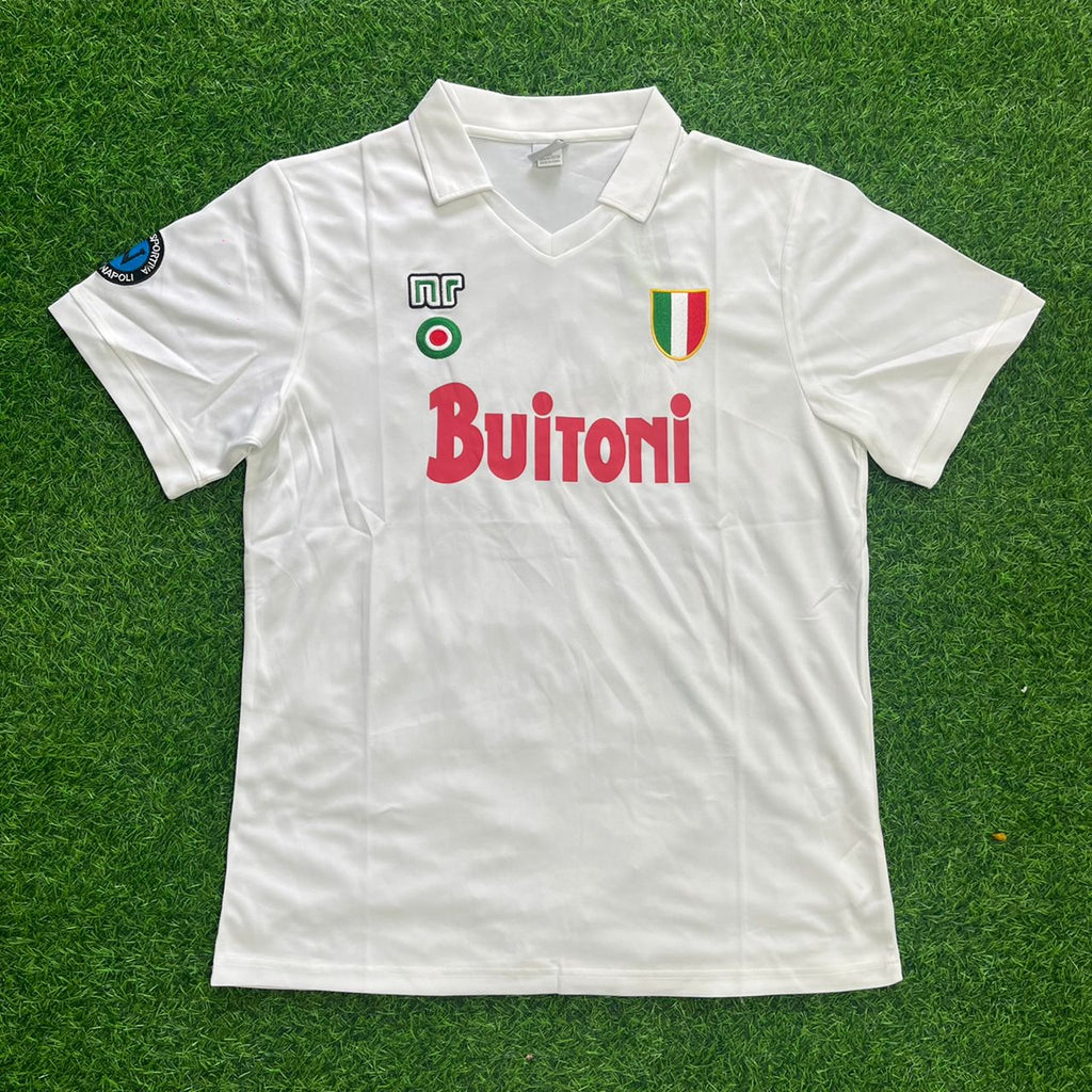 1987/88 Diego Armando Maradona Napoli Retro Short Sleeve Football Jersey – Front View