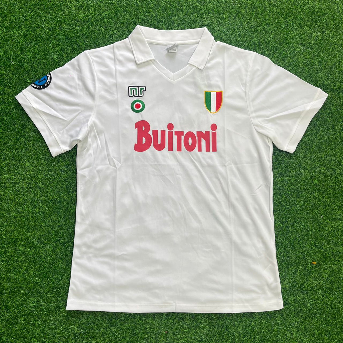 1987/88 Diego Armando Maradona Napoli Retro Short Sleeve Football Jersey – Front View