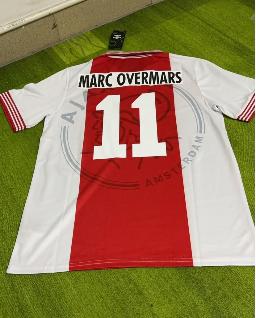 Marc Overmars Ajax Retro Jersey – Back View