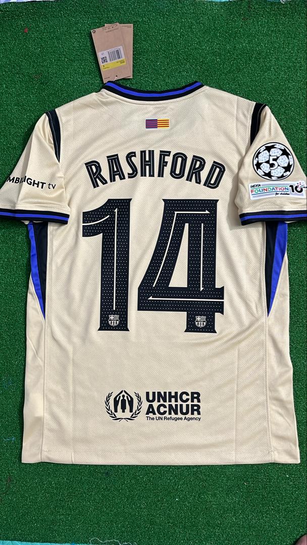 2026 Marcus Rashford Barcelona Away Football Jersey – Back View