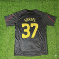 2009/10 Martin Skrtel Liverpool Black Retro Football Jersey – Back View