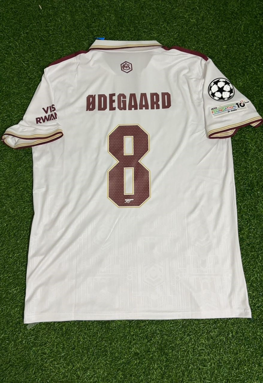 2026 Martin Odegaard Arsenal Away Football Jersey – Back View