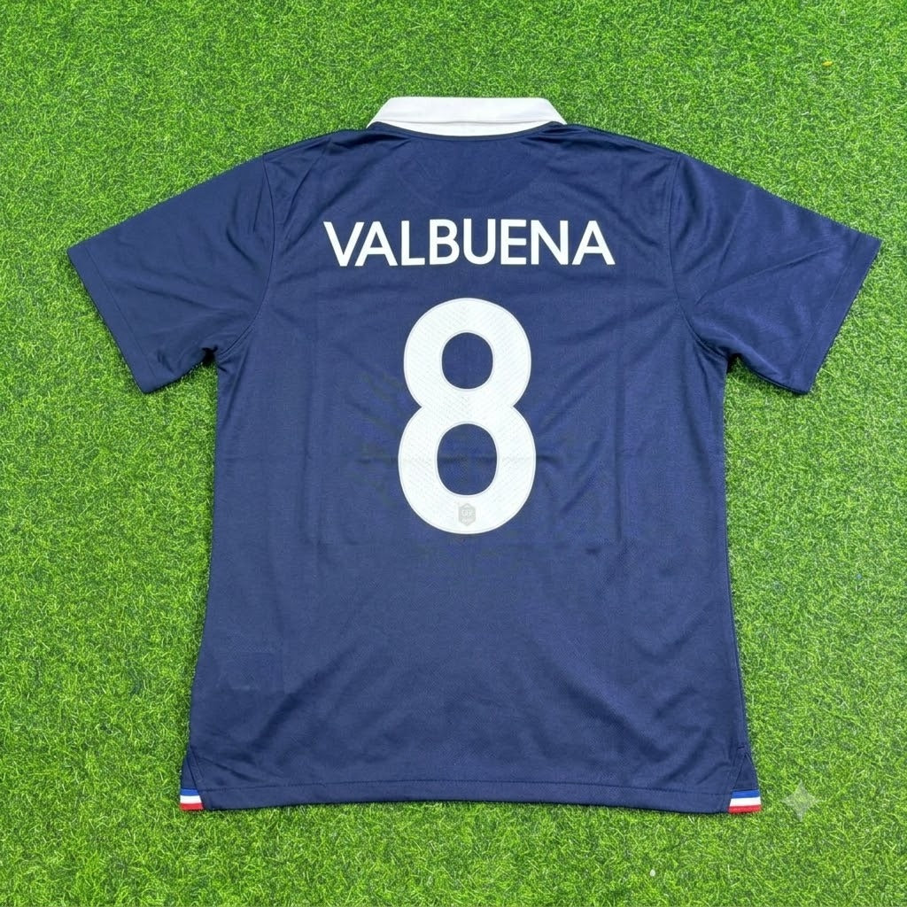 2014 France World Cup Mathieu Valbuena #8 Football Jersey – Back View