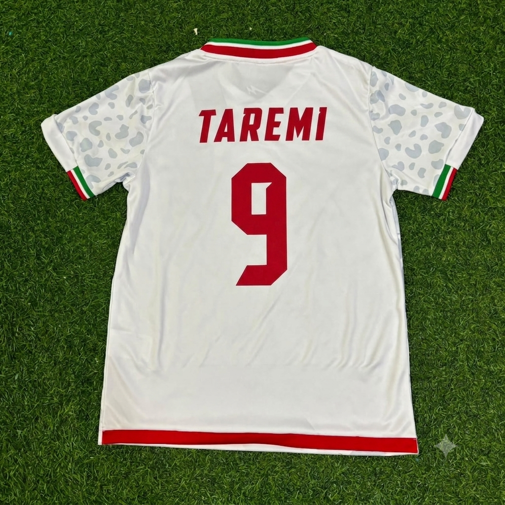 Mehdi Taremi Iran World Cup 2026 Home Football Jersey Shirt – Back View