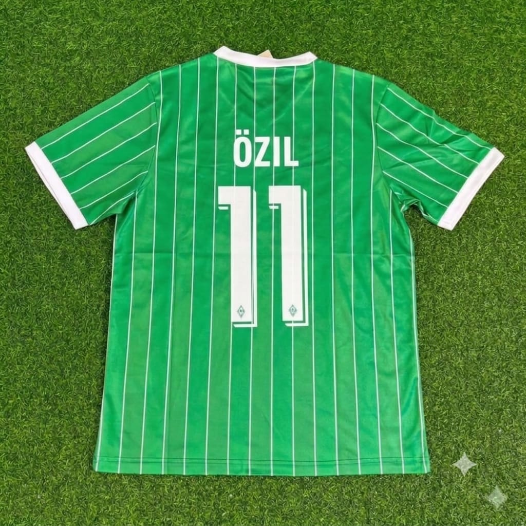 Mesut Ozil Werder Bremen Commemorative Heim Retro Fußballtrikot Jersey – Back View