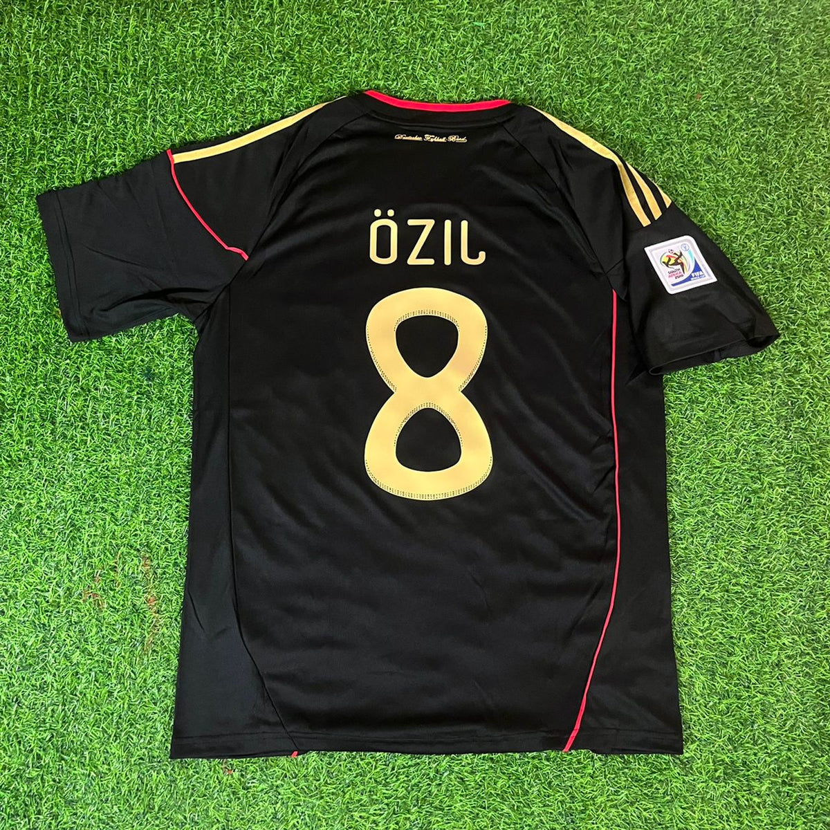 Mesut Ozil - Germany Deutschland 2010 World Cup Black Jersey – Back View