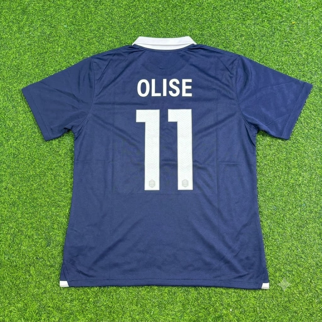 Michael Olise #11 France Retro Football Jersey – Back View
