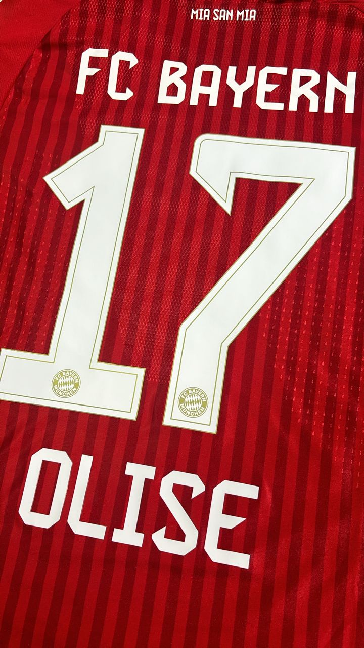 2027 Michael Olise Bayern Munich Bundesliga Championship Patch Football Jersey – Front View