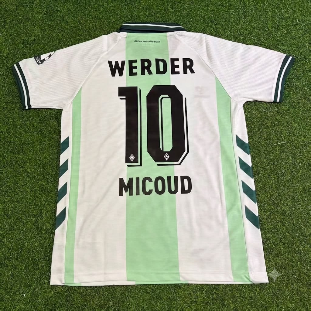 Johan Micoud Werder Bremen Special Football Jersey – Back View