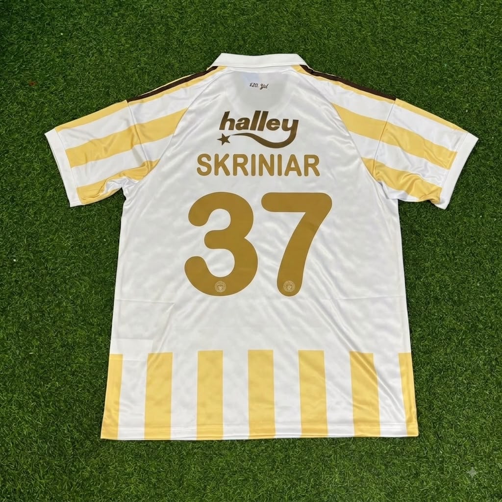 Milan Skriniar #37 Fenerbahçe 2027 New Season Football Jersey – Back View