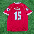 Nemanja Vidic Manchester United 2006/07 Red Kit Jersey – Back View