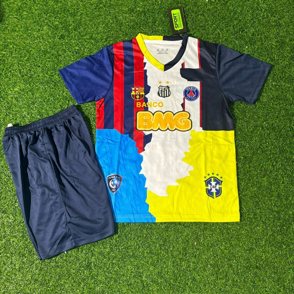 Neymar JR 11 Combo All Teams Special Kids Jersey KinderTrikot Enfant – Front View