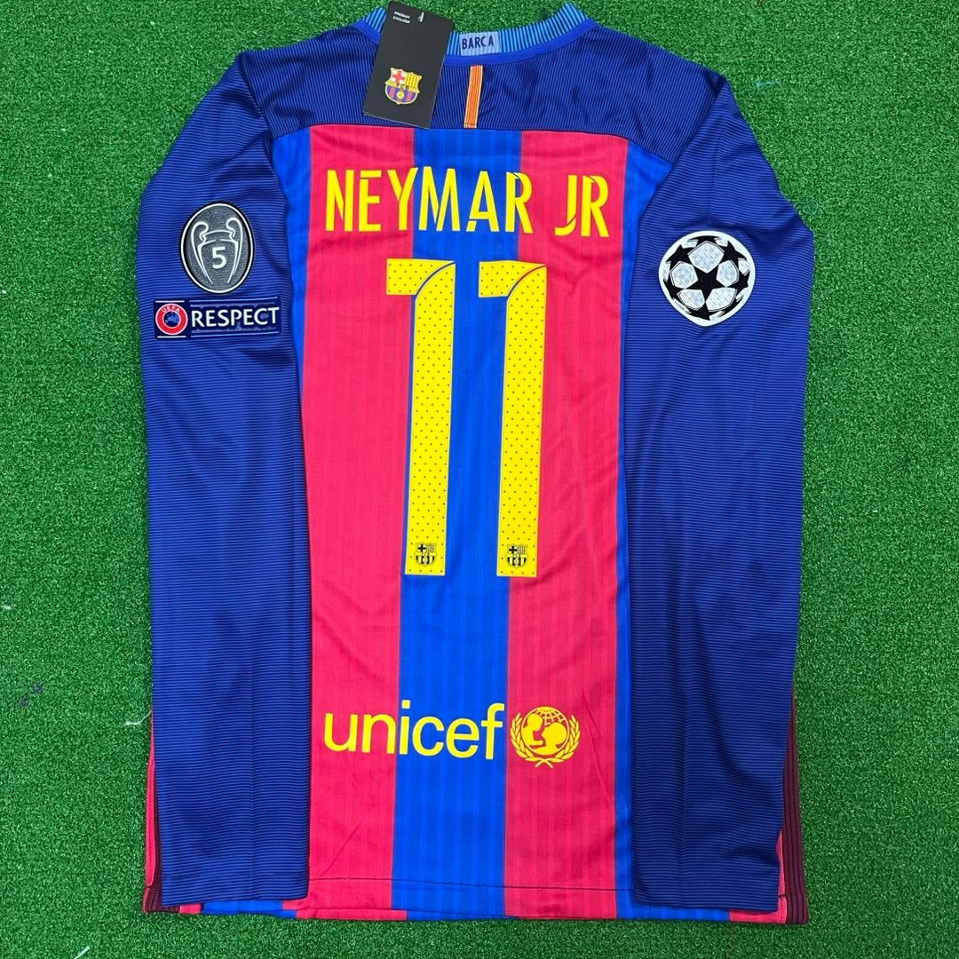 Neymar JR Barcelona 2016 Retro Jersey Soccer – 4