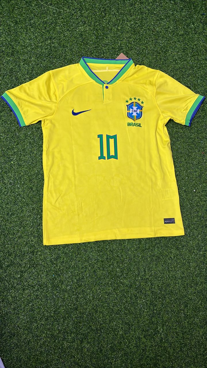 Neymar Jr – Brazil 2022 World Cup Retro Kit Jersey – | | – 4