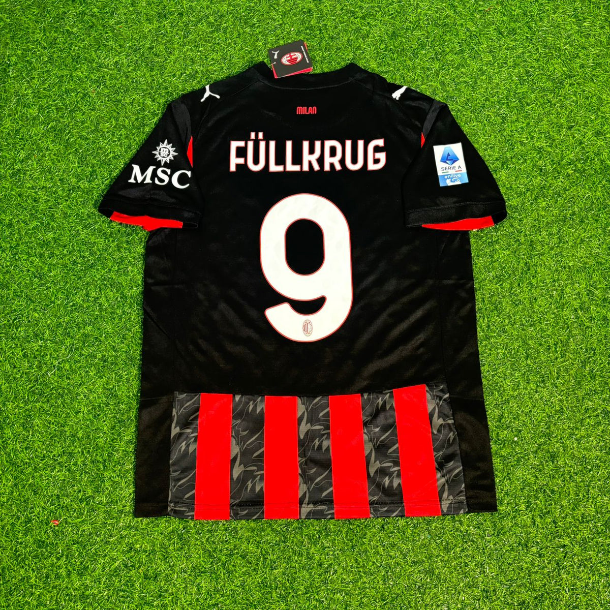 Niclas Füllkrug AC Milan Football Jersey – Back View