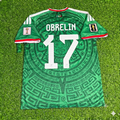 Obrelin Pineda Mexico 2026 World Cup Home Green Football Jersey – Back View