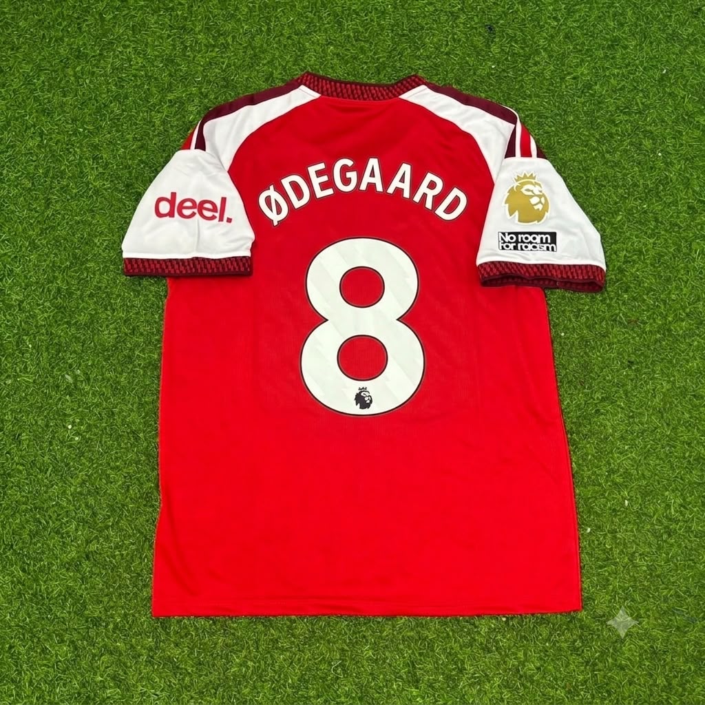 Martin Odegaard Arsenal Home New Season 2027 Jersey Kit – Back View