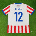 2026 Paraguay World Cup Orlando Gill White Football Jersey Shirt – Back View