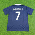 Ousmane Dembele #7 France Retro Football Jersey – Back View