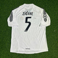 Zinedine Zidane 2004 Retro Football Soccer Jersey – Back View