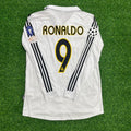 Ronaldo Nazario 2002-2003 Retro Long Sleeve Football Soccer Jersey – Back View