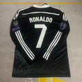 Cristiano Ronaldo 2014 Black Dragon Long Sleeve Retro Jersey – Back View