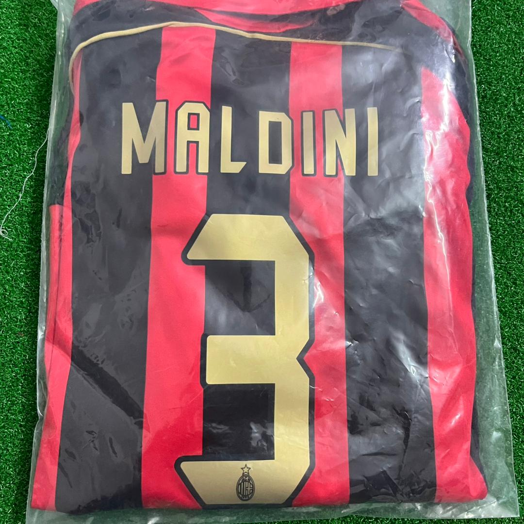 Paolo Maldini AC Milan 2006 2007 Retro Kids Soccer Jersey Kinder – 9