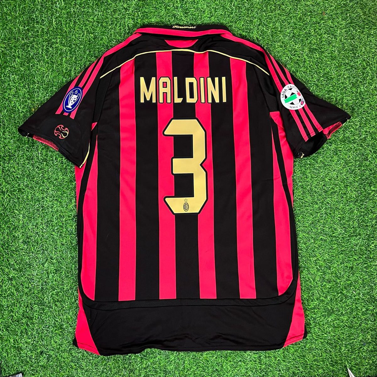 Paolo Maldini AC Milan 2006 2007 Retro Kids Soccer Jersey Kinder – 6