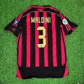 2006/07 AC Milan Retro Jersey – Paolo Maldini – Back View