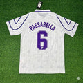 Daniel Passarella Fiorentina White Retro Football Jersey – Back View