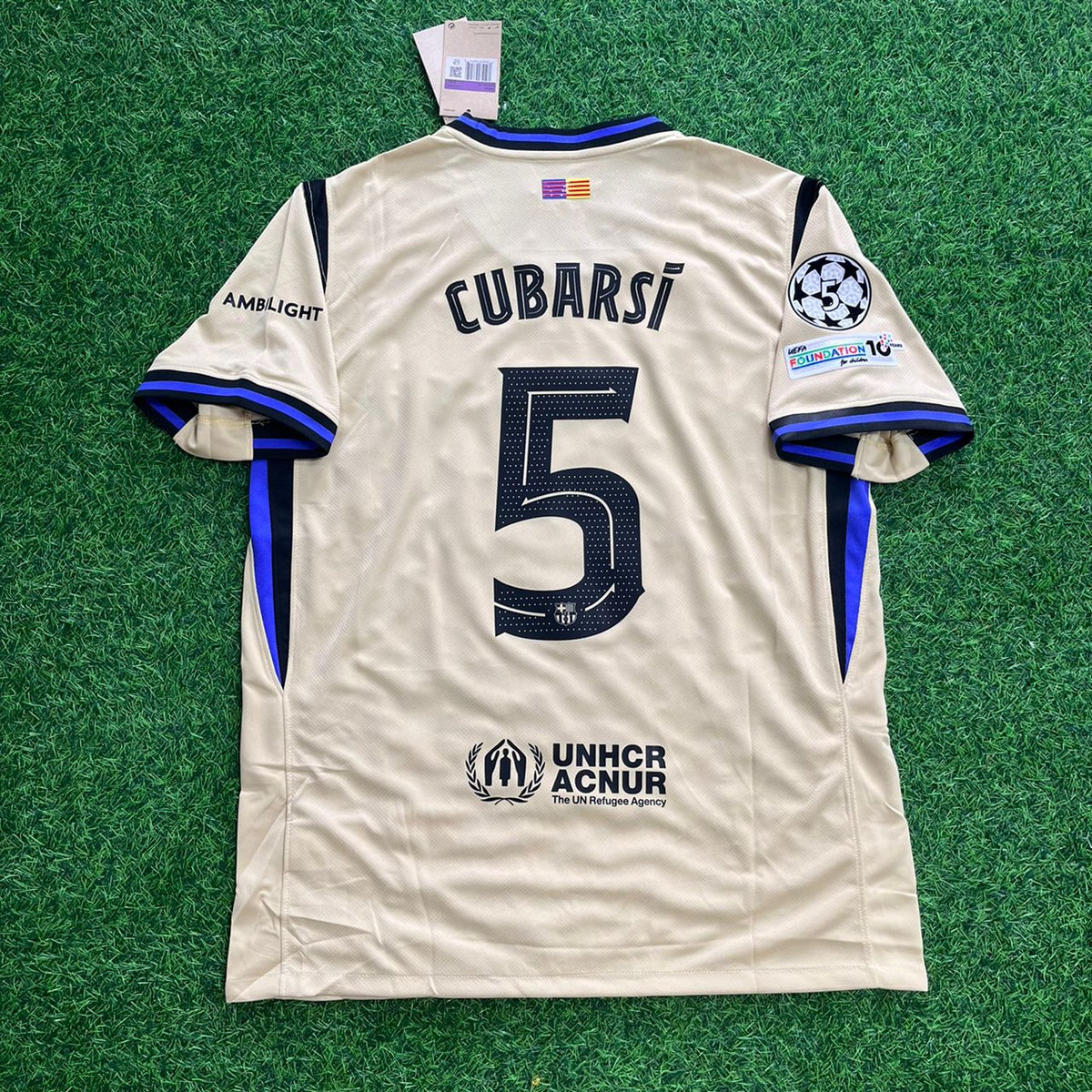 Pau Cubarsi Barcelona Away New Season 2026 Jersey – Back View