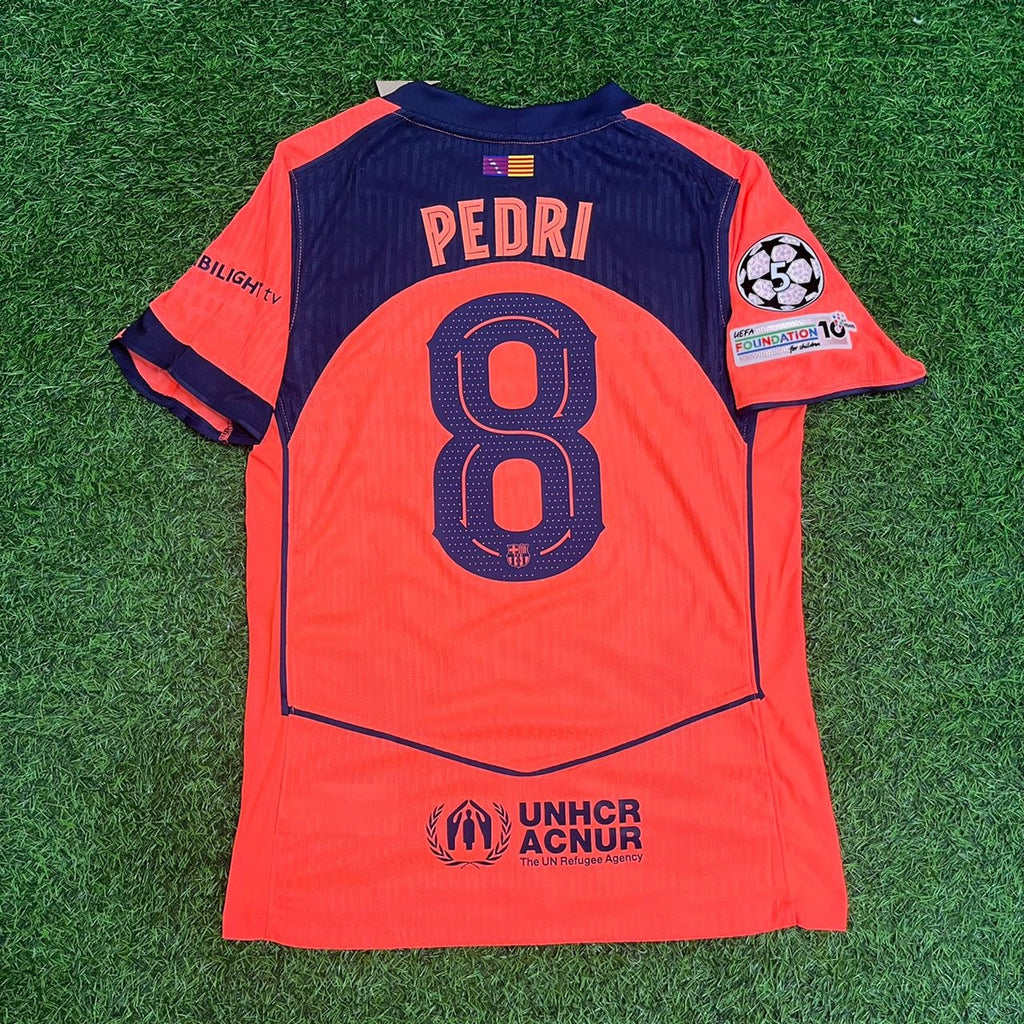 Pedri Barcelona New Season 2026 Orange Jersey – Front View