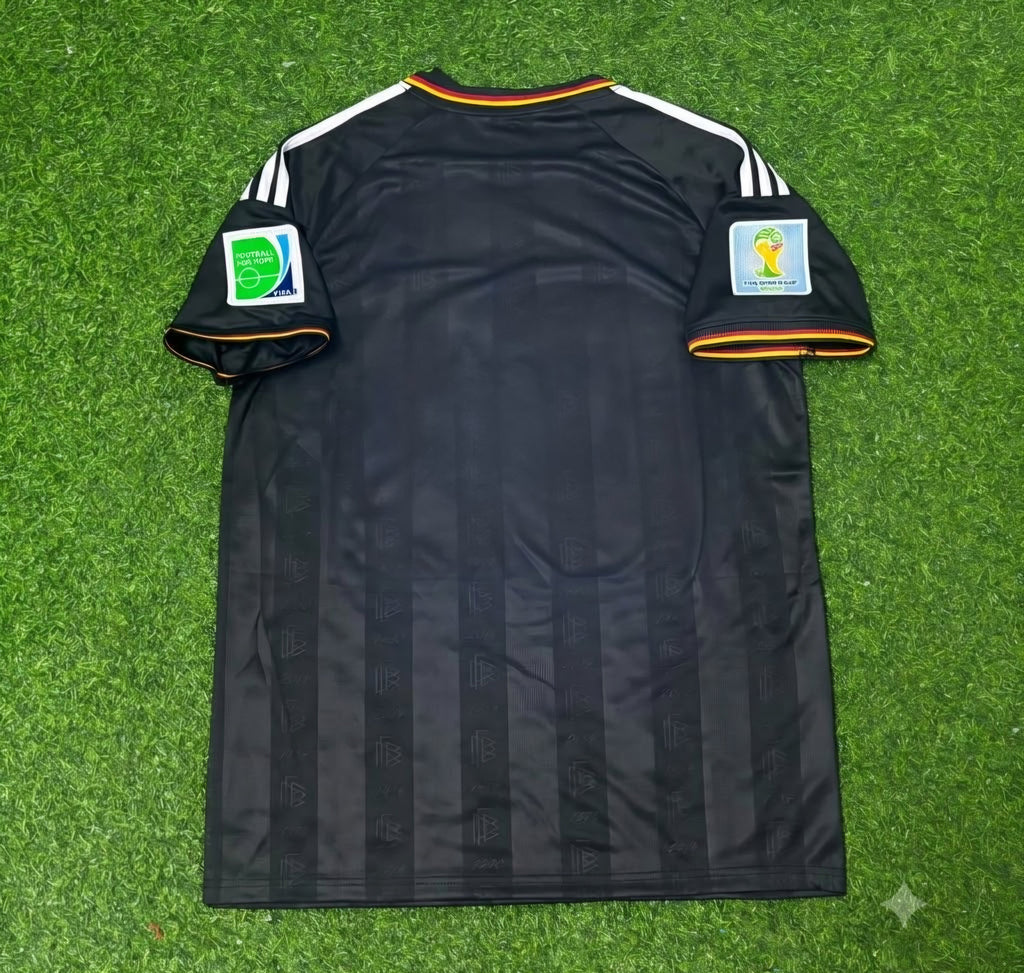2014 Germany World Cup Special Edition Black Retro Football Jersey – Front View