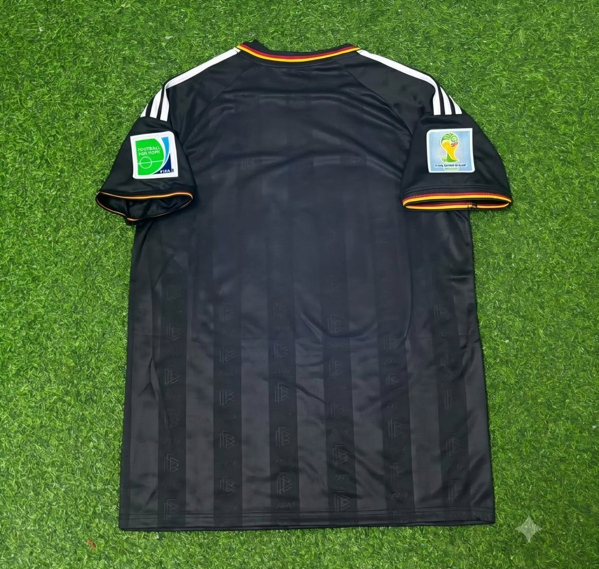 2014 Germany World Cup Special Edition Black Retro Football Jersey – Front View