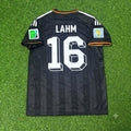 Philipp Lahm Germany 2014 World Cup Special Edition Black Retro Football Jersey – Back View