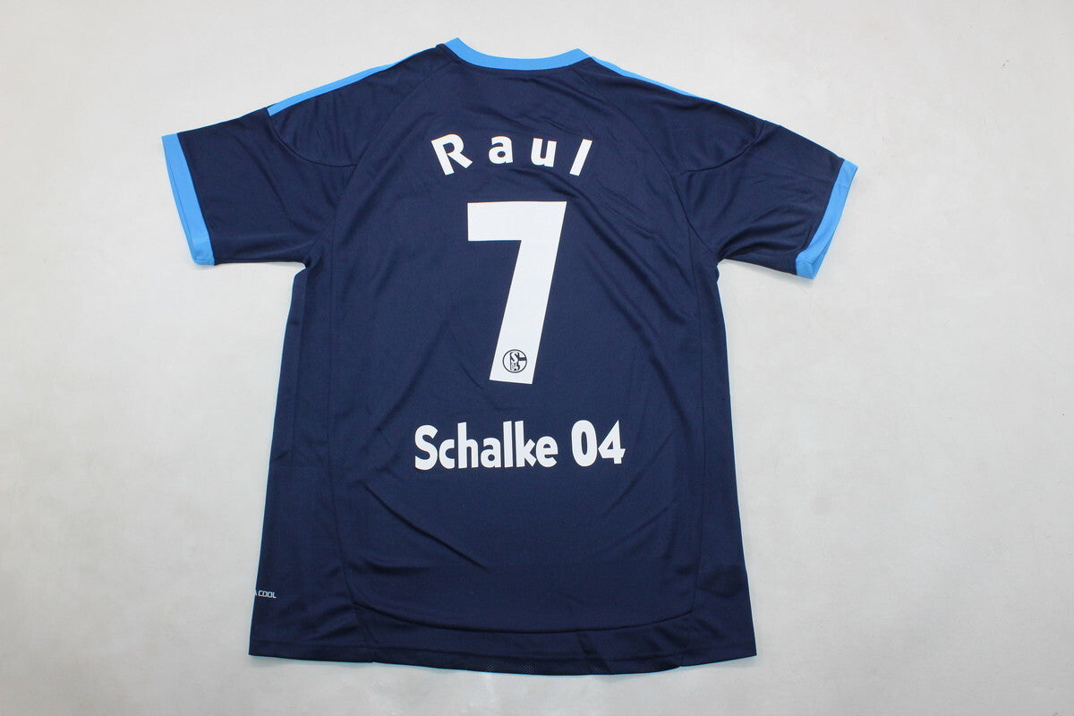 Schalke 04 Raul Gonzalez Retro Away Heimtrikot 10-11 Rot Fußball – 4