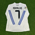 Cristiano Ronaldo 2010-2011 Retro Long Sleeve Football Kit – Back View