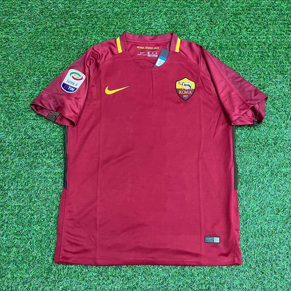 Radja Nainggolan 2016-2017 Season Retro Football Jersey – Front View