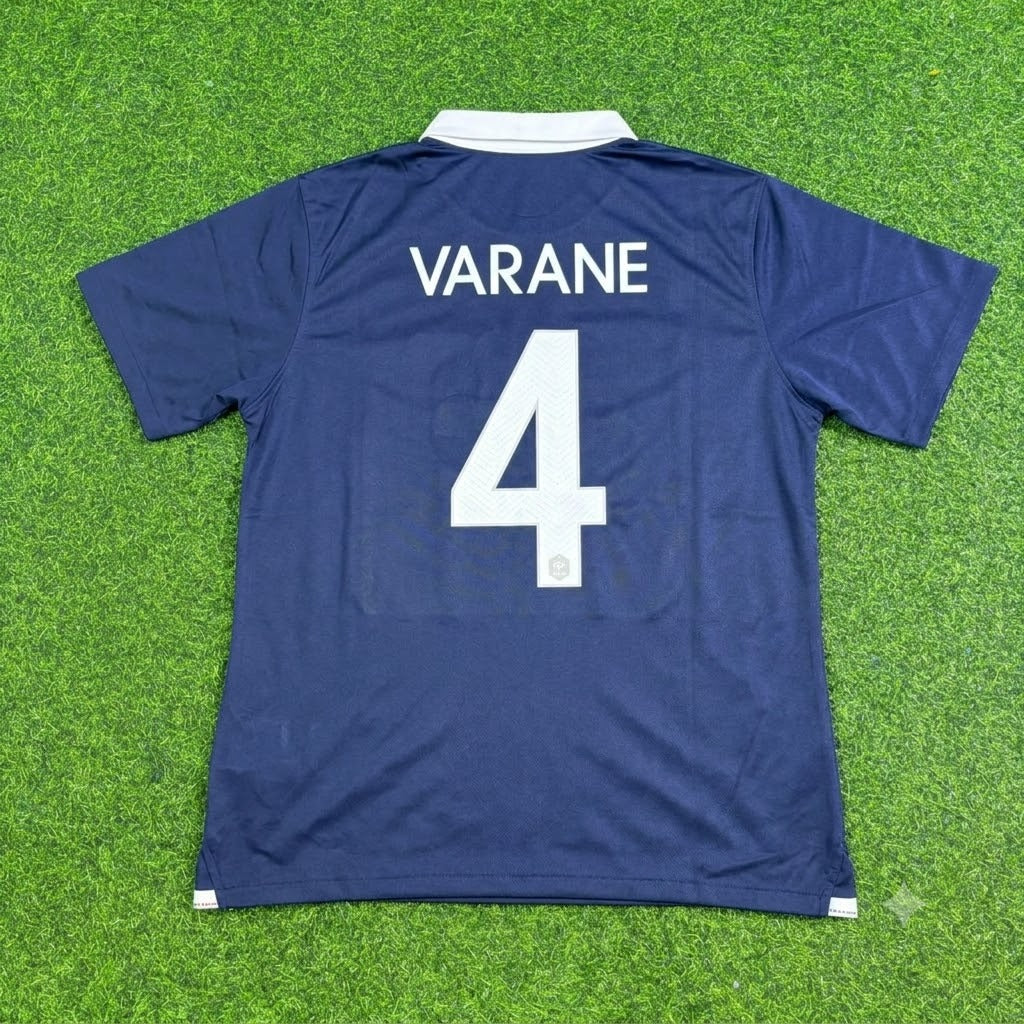 2014 France World Cup Raphael Varane #4 Football Jersey – Back View