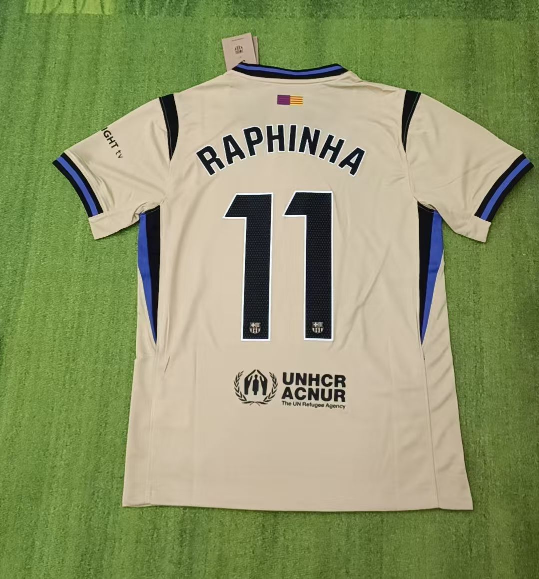Raphinha Barcelona Away New Season 2026 Jersey – Back View