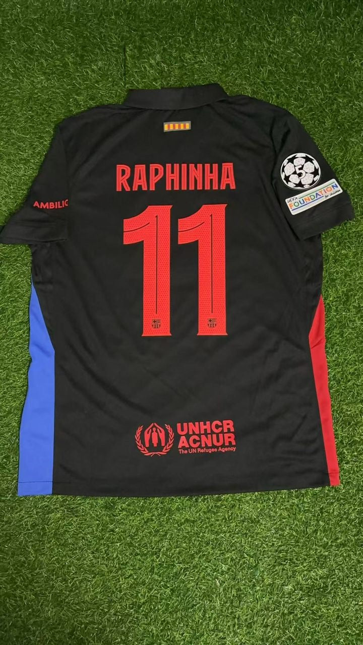 Raphinha Barcelona Black New Season 2026 Jersey – Front View