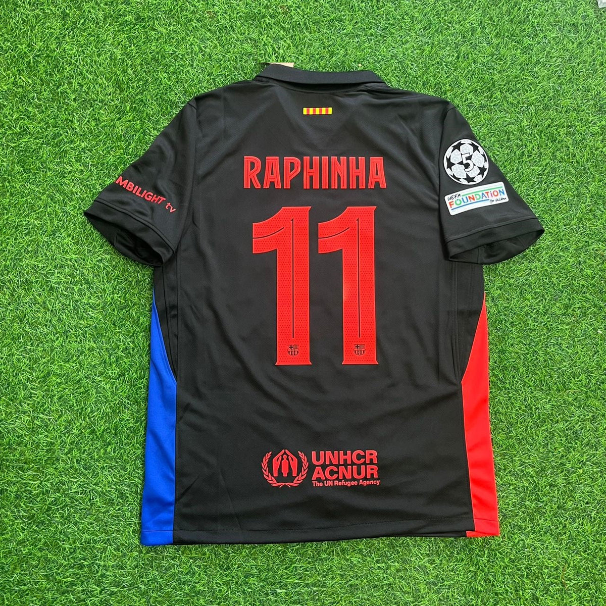 Raphinha Barcelona Black New Season 2026 Jersey – Back View