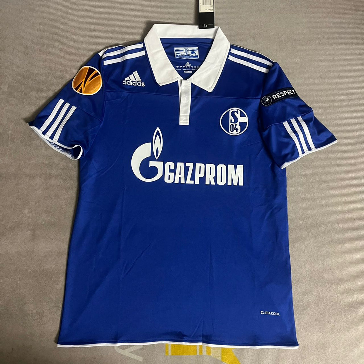 2011 Atsuto Uchida Schalke 04 2012 Retro Uefa Patch Football Jersey – Front View