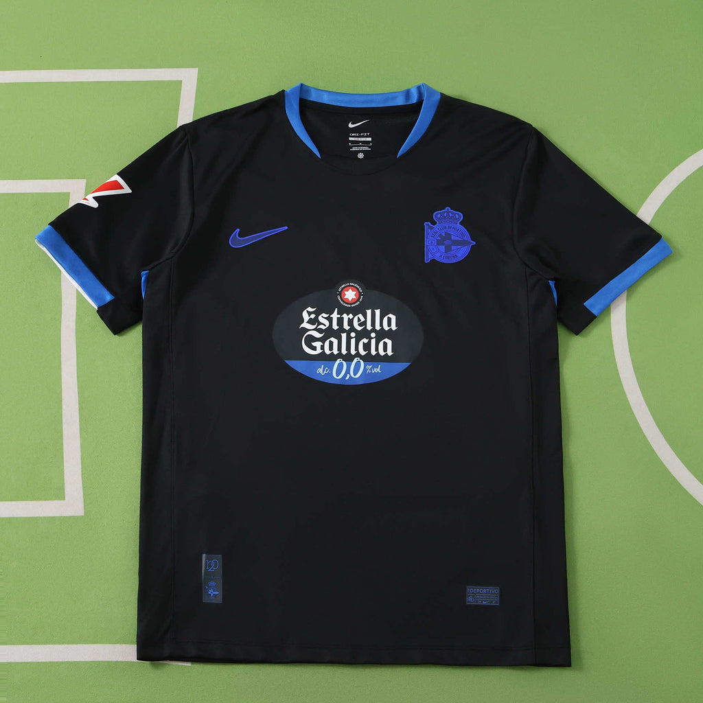 Real Club Deportivo 2026-2027 Season Away Black Football Jersey Trikot Maillot
