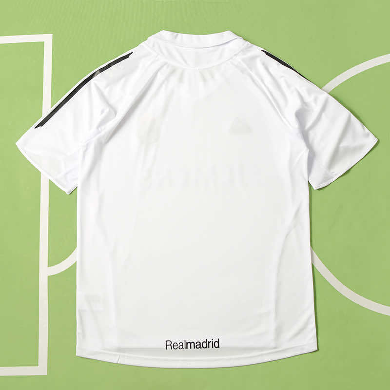 Real Madrid C.F. 2005-2006 Season White Home Retro Football Jersey Trikot Maillot V2